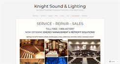 Desktop Screenshot of knightsoundandlighting.com